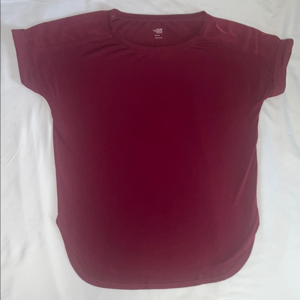 Macy's Rich Red Short Sleeve Top